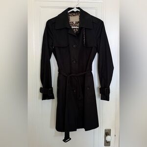Banana Republic Tailored Black Trench Coat - Sz XS